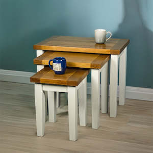 Nesting Tables: Tuscan Recycled Pine Nesting Tables