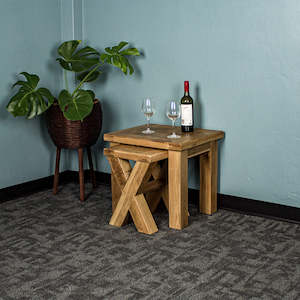 Nesting Tables: Amstel Oak Nesting Tables