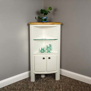 Loire Oak Corner Display Unit
