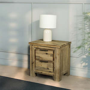 Mars Two-Drawer Bedside Cabinet