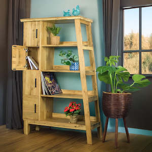 Oscar: Oscar Oak Display Cabinet / Bookcase