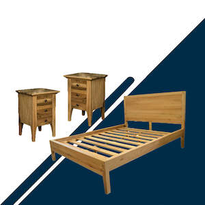 Ormond: Ormond Oak 3 Piece Queen Bedroom Suite