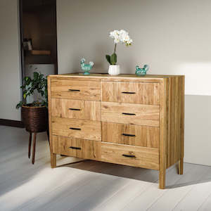 Ormond 8 Drawer Oak Tallboy