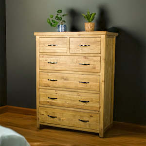 Ventura: Ventura Recycled Pine Six Drawer Tallboy