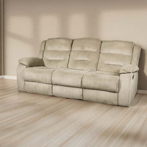 Costanza 3-Seater Recliner Sofa (Tan)