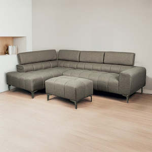 Sofas Recliners Armchairs: Lucca Chaise Lounge with Ottoman