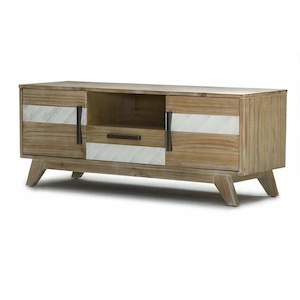 Soho 1.4 m 2 Door 1 Drawer NZ Pine Entertainment Unit
