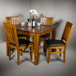 Hamilton 5 Piece Dining Suite With 1m Square Table