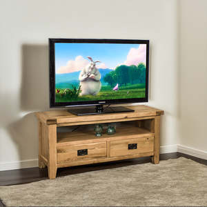 Yes 2 Drawer Oak Entertainment Unit