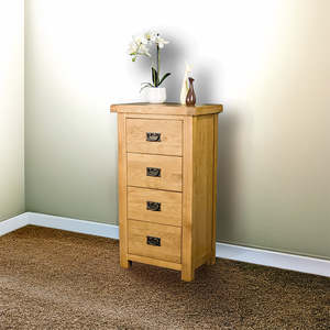 Oak Furniture: Queensland Narrow Chest