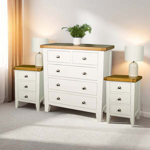Oak Furniture: Tasmania 3 Piece Bedroom Suite