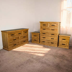 New Arrivals: Hive 4 Piece NZ Pine Bedroom Suite