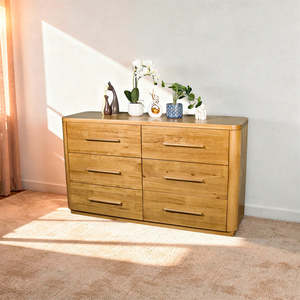 New Arrivals: Kimberly 6 Drawer NZ Pine Lowboy