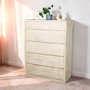 Charlotte: Charlotte 5 Drawer Pine Tallboy