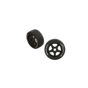 Drag Wheels And Tires: Dboots Hoons DBoots Hoons 42/100 2.9 Belted Tire White (Medium Compound) Pre Glued on 5-Spoke Wheel W/17mm Hex (2) Infraction by ARRMA