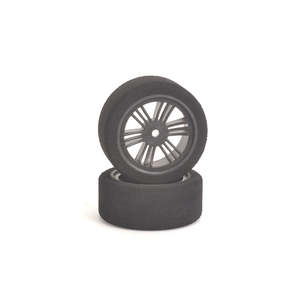 1 10 Wheels And Tires: J14073 Foam; 1/10 Front 26mm 40Sh JAP Carbon