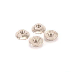 1 10 Scale Accessories: U7400 Titanium Low Profile M4 Serrated Nut