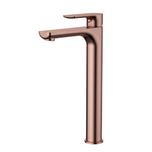 Basin Mixers: NOVA HIGH RISE BASIN MIXER - PVD CHAMPAGNE (ONLINE ONLY)