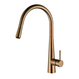 KASPER PULLOUT KITCHEN SINK MIXER - PVD CHAMPAGNE (ONLINE ONLY)