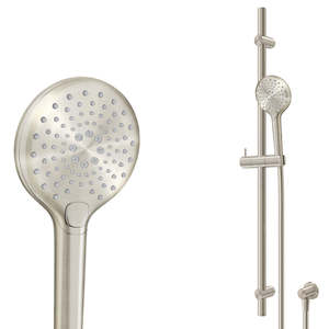 ELEMENTI SPLASH PLUS ROUND SLIDE SHOWER 900MM 3 FCT - BRUSHED NICKEL