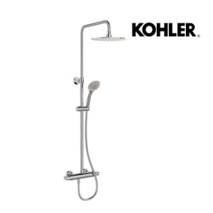 Shower Sets: KOHLER ALEO THERMOSTATIC DUAL SHOWER COLUMN - EXPOSED VALVE