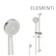 Elementi Cura 3fct Slide Shower 600mm Chrome