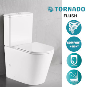 Toilet Suites: OPAL TORNADO COMFORT HEIGHT TOILET SUITE 670x360x850MM