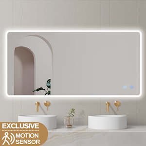1500X750MM RECTANGULAR LED BATHROOM MIRROR WITH DEMISTER & 3 COLOURS LIGHT