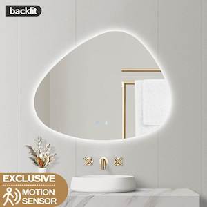 1150X990X1210MM ASYMMETRICAL LED BATHROOM MIRROR - BACKLIT VANITY MIRROR WITH MOTION SENSOR