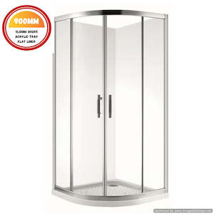 900X900MM ROUND SHOWER ENCLOSURE KIT - CHROME