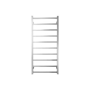 TRANQUILLITY JERSEY 10 BAR SQUARE HEATED TOWEL WARMER 1340H*620W*120D- POLISHESD STAINLESS