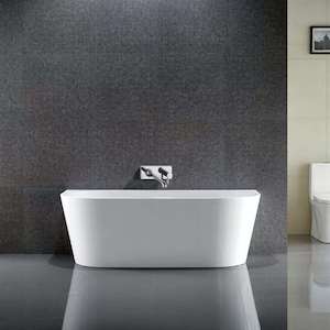 1500MM OVAL FREESTANDING BACK TO WALL BATH (ONLINE ONLY)