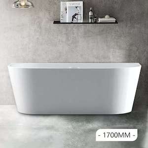 Baths: 1700MM OVAL FREESTANDING BACK TO WALL BATH (ONLINE ONLY)