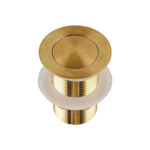 32MM SOLID BRASS BASIN POP UP WASTE WITHOUT OVERFLOW - BRUSHED BRASS