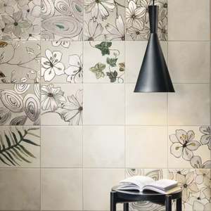 IVORY DECO PORCELAIN TILE 200X200MM