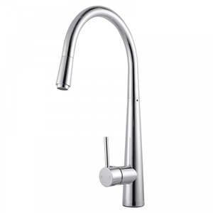 ROUND PULLOUT KITCHEN SINK MIXER - CHROME
