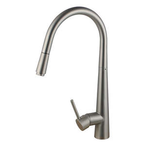 ROUND PULLOUT KITCHEN SINK MIXER - BRUSHED NICKEL