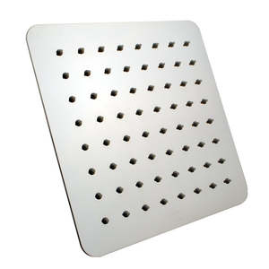 Rain Shower Heads: SQUARE ULTRA SLIM STAINLESS STEEL RAIN SHOWER HEAD- CHROME