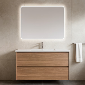Wall Hung Vanities: ROSEWOOD WALL HUNG VANITY | 900MM