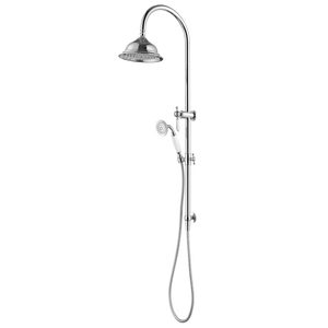 BORDEAUX HERITAGE SHOWER RISER COLUMN | RAIN HEAD & TELEPHONIC HANDHELD | 4 FINISHES