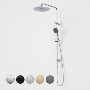 Shower Slides And Shower Sets: Caroma Urbane® II Rail Shower with 300mm Overhead Range - 5 Finishes