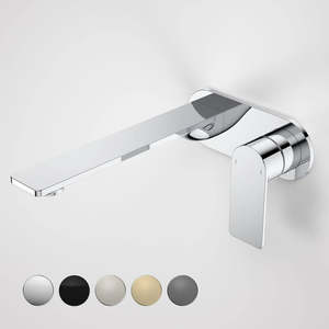 Caroma Urbane® II 220mm Wall Basin / Bath Mixer - Round or Square Cover Plate