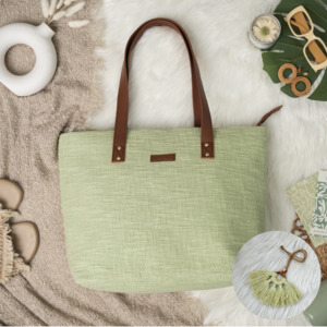 Hand Bags: Matcha Mania Everyday Tote