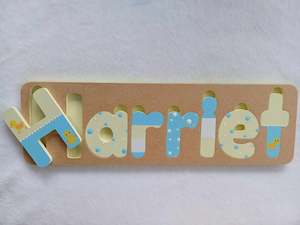 Products: Personalised Name Puzzle - Made to order - Harriet Design.
