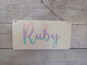 Name Plaque in multi colours - Made to order