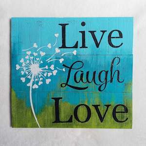 Live Laugh Love - Rustic wall art