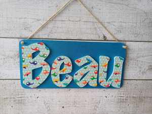 Beau Name Plaque