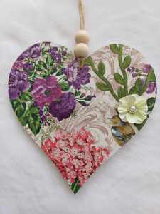 Shabby Chic Hanging Heart.
