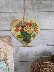 Shabby Chic Hanging Heart.