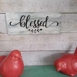 Blessed - wall sign